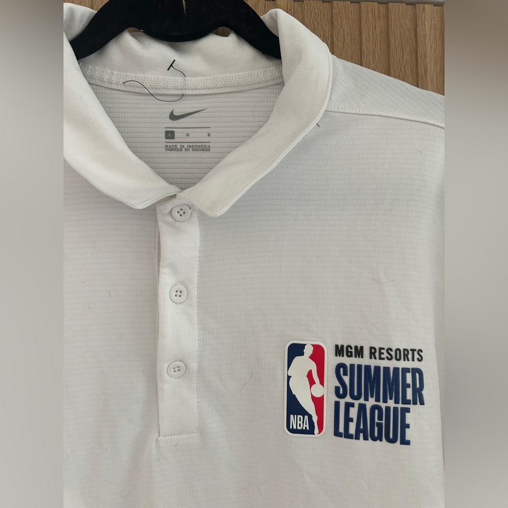 NBA Summer League golf polo large basketball men's Nike